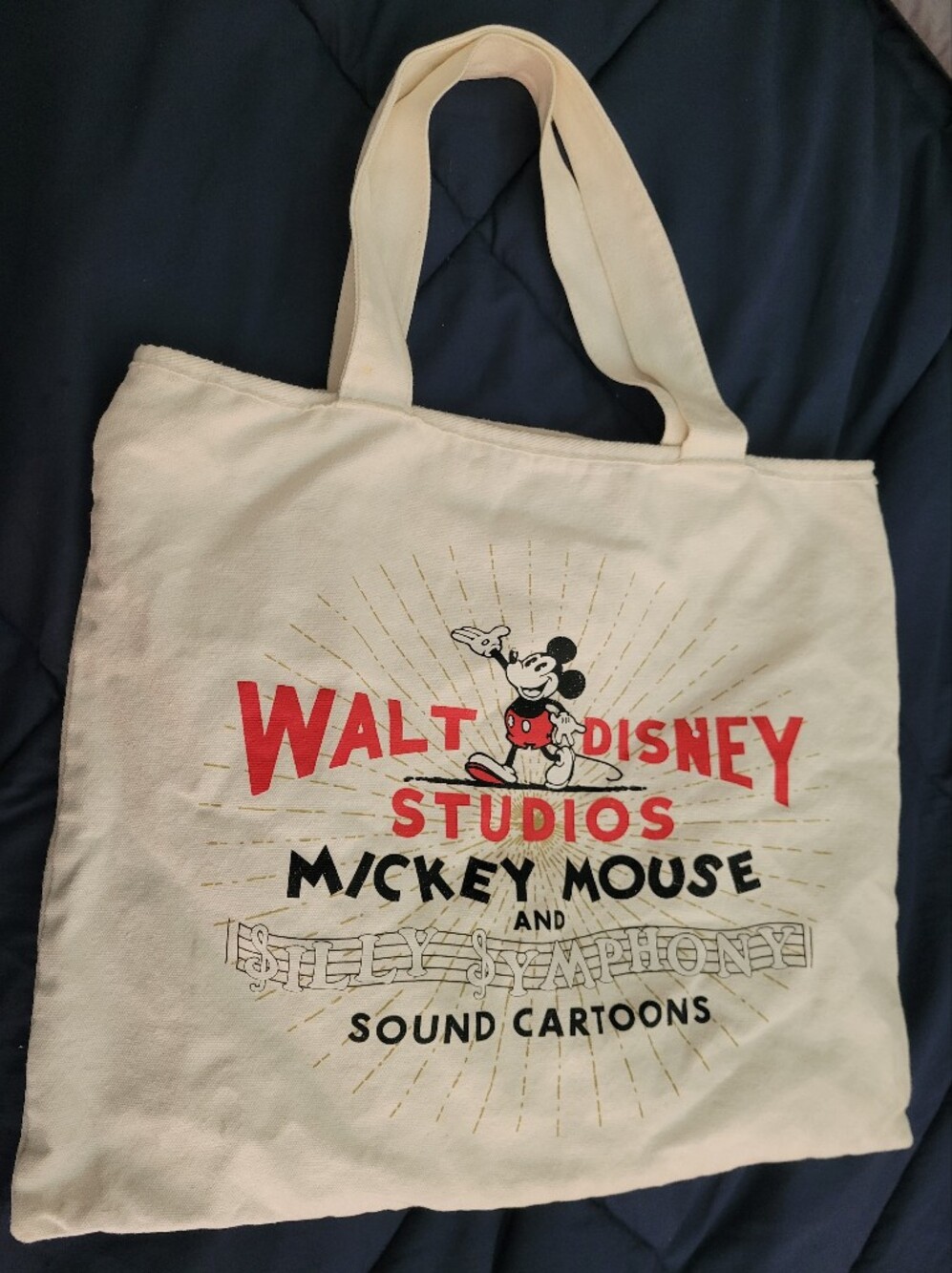 Mickey Mouse Silly Symphony 100th Disney Tote Bag